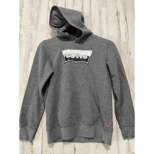 Boys Levi's Gray Cotton Hoodie size Large